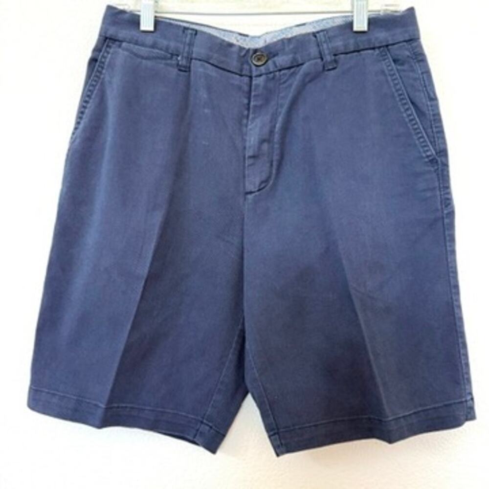 Tommy Bahama Relax Chino Shorts Navy Blue‎ Cotton Stretch Casual Resort Size 30